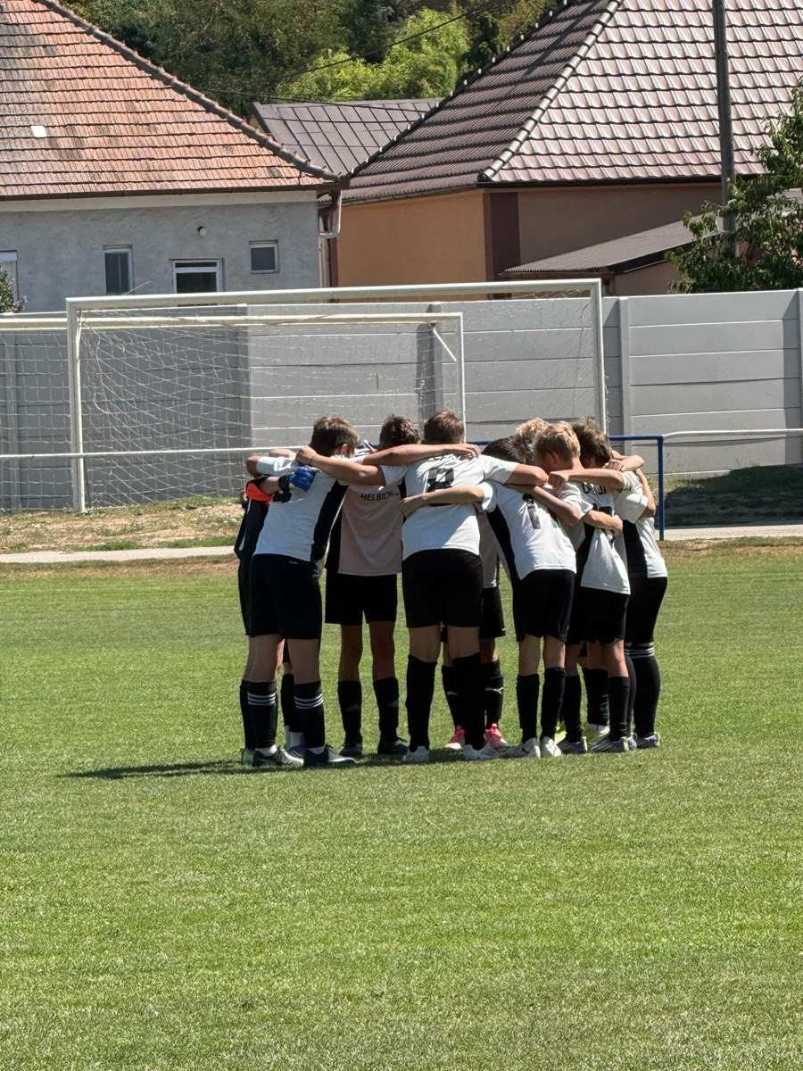 U13 pred zápasom v Malženiciach